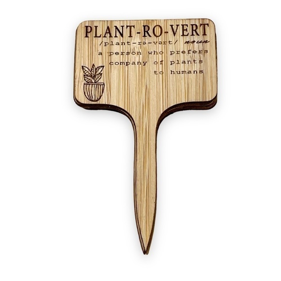 7-Pack Bamboo Engraved Funny Plant Markers - Picture 8 of 10